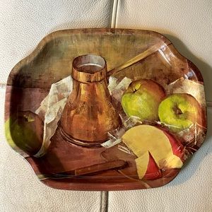 Elite trays metal tray old world still life made in England